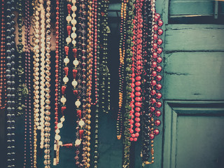 Beads of Mardi Gras