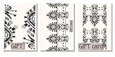 Cover royal greeting design. Modern template with ikat ornament for wedding design or greeting card any purpose.