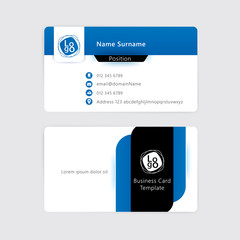 Vector corporate  business card template.