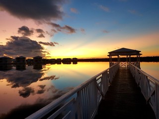 sunset on sea cuba