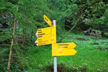 Wanderschilder Bergwandern