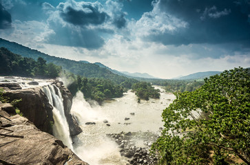 Athirappalli waterfall also called Kerala Niagara