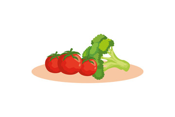 fresh and healthy vegetable isolated icon vector illustration design