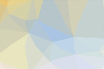 Multicolor halftone dots pattern texture background. Low poly design