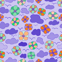 Gardinen Seamless vector floral pattern © aviavlad