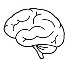 Vector brain, expressing ideas , Creativity, strategy, memory, innovation, education, brain icon or logo and symbols.