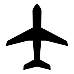 Plane icon vector isolated on white background