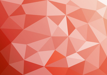 Vector Polygon Abstract Red, a triangular shape, with a black background