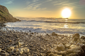 Atardecer en Punta del Cuerno, Cuchia, Cantabria
