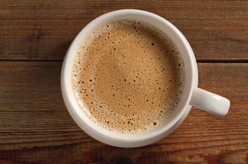 Coffee with foam