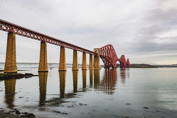 The Forth Bridge and the Firth of Forth, Queensferry, Edinburgh, Scotland