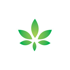 modern color leaf logo design