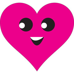 Heart Icon Vector. Perfect Love symbol. Valentine's Day sign,