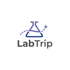 Lab trip logo template, logotype