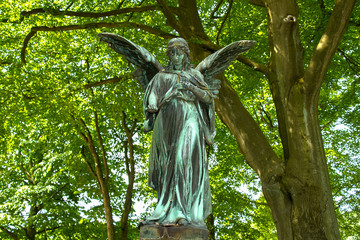 Friedhof, Statue, Glaube, Kreuz