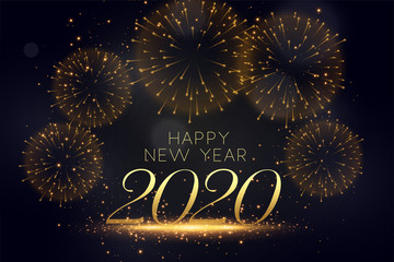 happy new year celebration firework stylish background