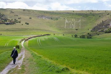 long man of Wilmington in England