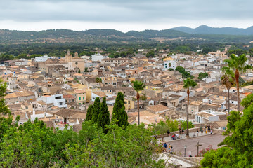 Fototapeta na wymiar Cityscape views of medieval historic village Arta, Mallorca, Balearic Islands, Spain