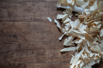 composition papier peint - parquet