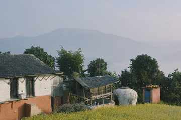 Fototapeta na wymiar Nepal village house