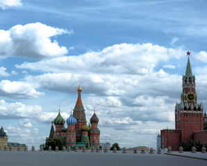 Moscow. Red Square. St Basil Cathedral.