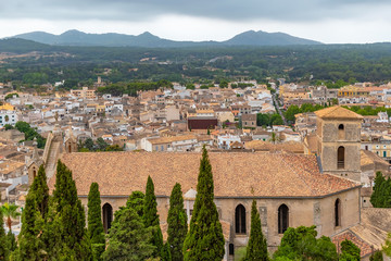 Cityscape views of medieval historic village Arta, Mallorca, Balearic Islands, Spain