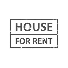 Home For Rent rubber stamp vector