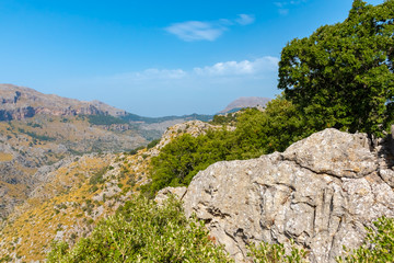 Fototapeta na wymiar Beautiful Landscape of mountains Sierra de Tramuntana in Mallorca, Spain