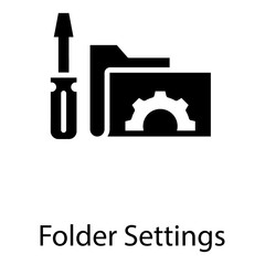  Folder Setting Vector 