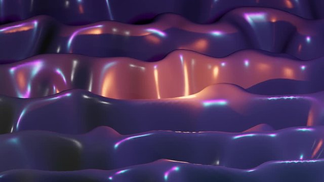 Abstract ultraviolet liquid motion background, seamless loop.