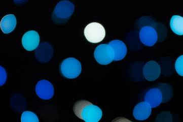 Christmas garland with colorful lights.