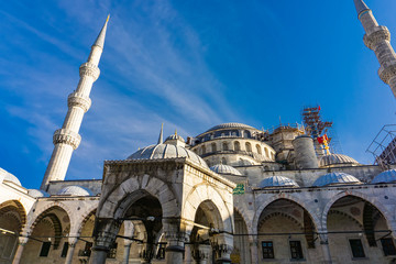 Fototapeta na wymiar Sultan Ahmed Mosque (Blue Mosque) in Istanbul, Turkey