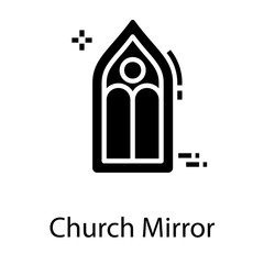  Church Mirror Vector 