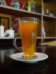 natural hot drink from sea buckthorn