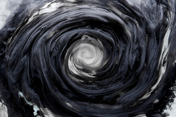 Abstract background outer space black hole. Wormhole absorbs matter. Eye Tornado Whirlwind