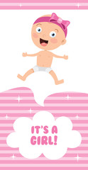 Greeting Invitation Card For Baby Shower Event