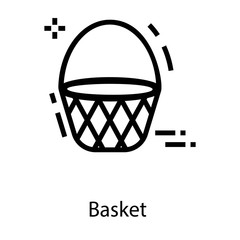  Basket Glyph Vector 