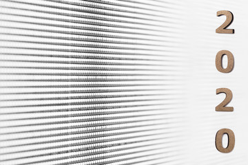 abstract background with the date 2020, the beginning of a new year, calendar cover design