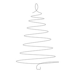 Christmas tree icon, vector illustration