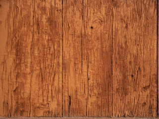 Naklejka premium old wood texture background. Aged Natural Old Red Color Grungy Vintage Wooden Surface. Painted Obsolete Weathered Texture Of Fence