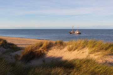 Obraz premium Dünen und Strand am Ellenbogen