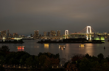 Tokyo skyline by night