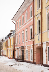 Historical Leninskaya street in Mogilev. Belarus