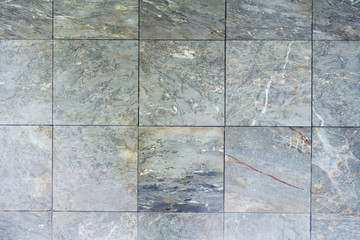stone floor, gray marble slabs, top view