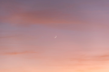 Conjuncion of Venus, the Moon and Mercury