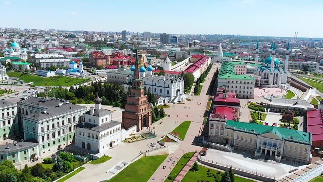 Kazan Kremlin, Mosque Kul Sharif, Suyumbike Tower, Cathedral, church, Russia