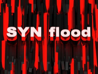 SYN flood attack - obrazy, fototapety, plakaty