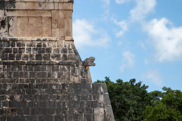 Serpent Sculpture at Chichen Itza, Mexico