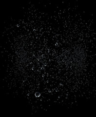 Obraz premium kropla wody na czarnym tle