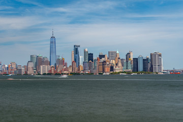 View of south Manhattan from Ellis island